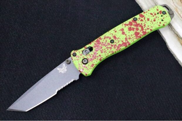 benchmade bugout knife neon green