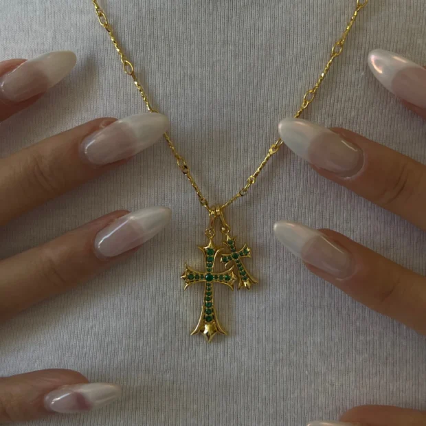 double cross necklace