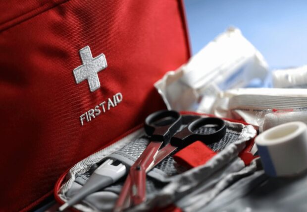 Restocking first aid kit